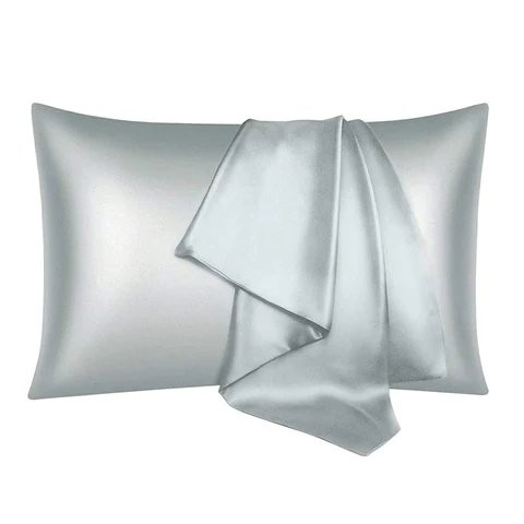 Silk pillowcase Silver M