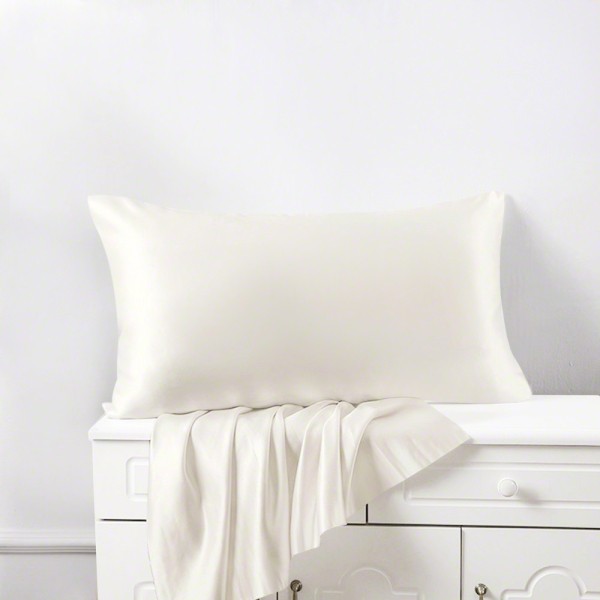 Silk pillowcase Creamy white L