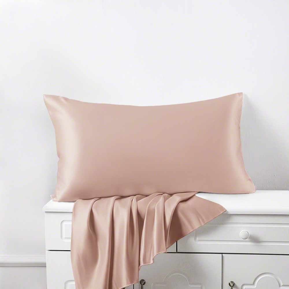 Silk pillowcase  Rose Gold M